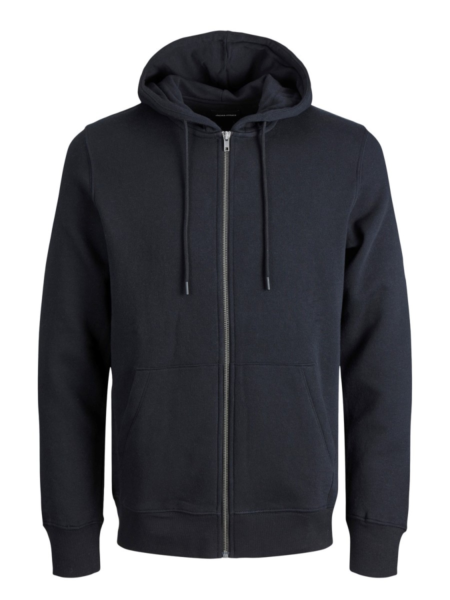 Mann JACK JONES | Jjestar Basic Sweat Zip Hood Noos Schwarz