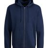 Mann JACK JONES | Jjestar Basic Sweat Zip Hood Noos Navy