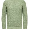 Mann JACK JONES | Slhvince Ls Knit Bubble Crew Neck Noos Green Lint