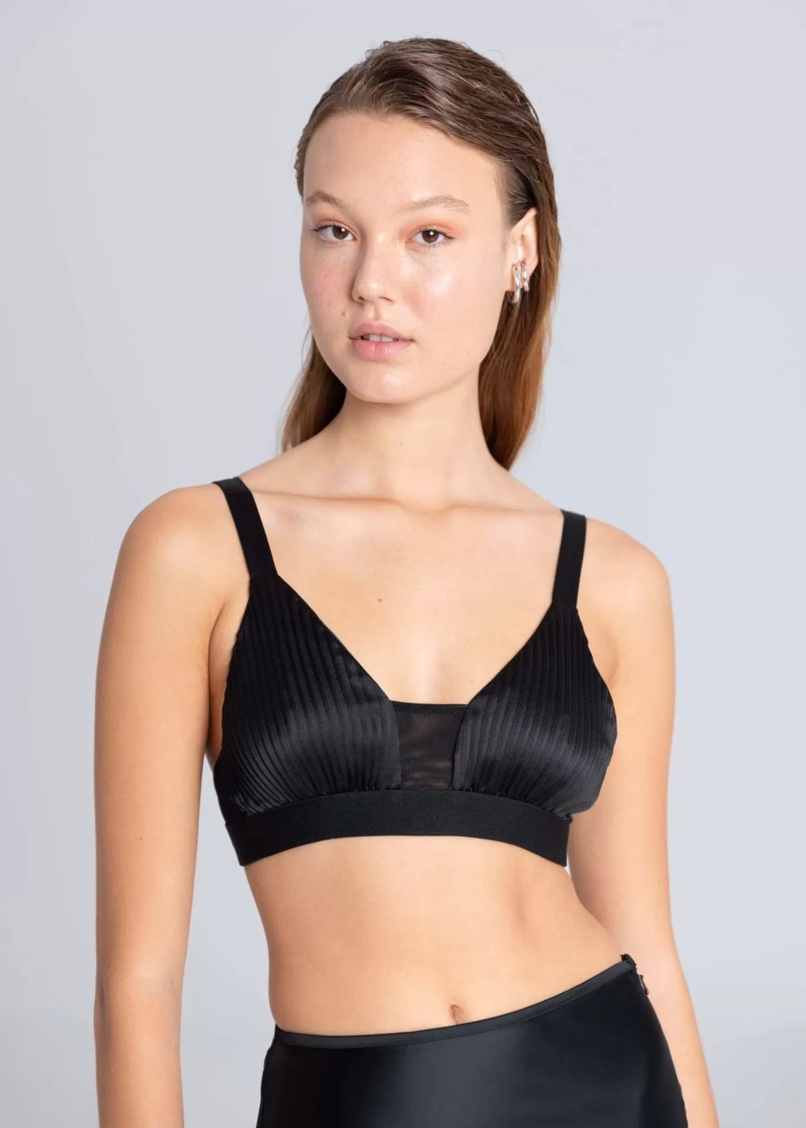 Gnadige Frau ESTHÉ | Satin-Plissee-Bralette - Esthe